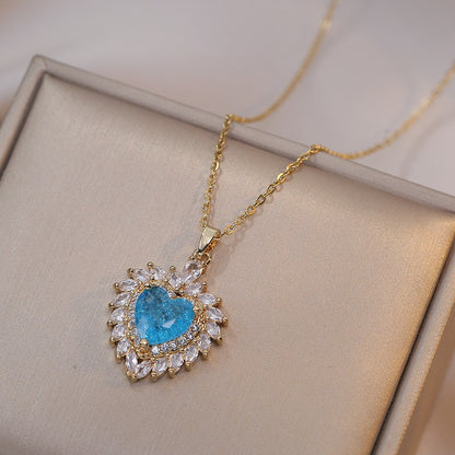 Amoré Zircon Flower Women's Necklace