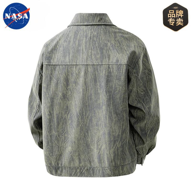 NASA Premium Tie-Dye Corduroy Casual Lapel Jacket