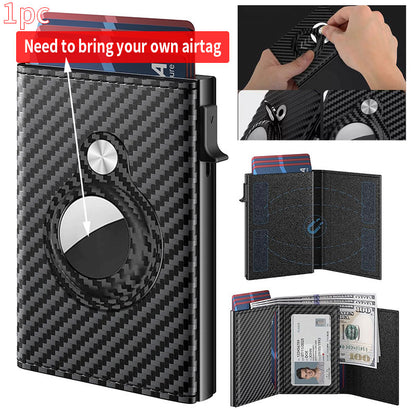 Mens RFID Blocking Metal & Leather Card Case