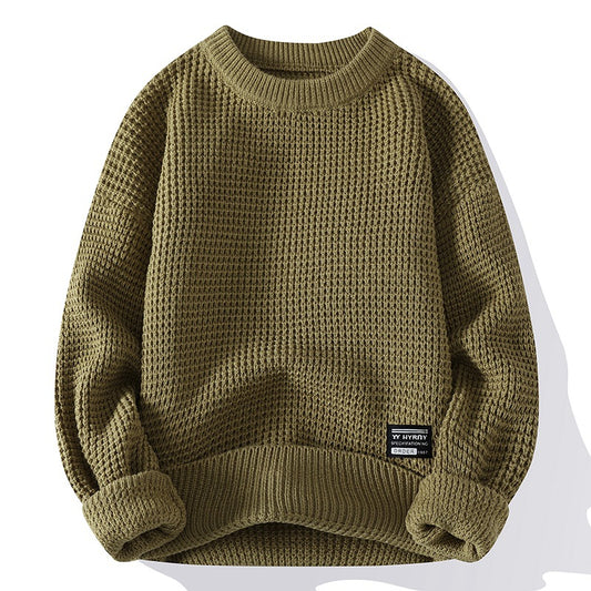 Men's  autumn/winter retro thick-knit pullover