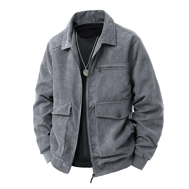 Men's corduroy spring jacket.