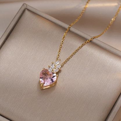 Amoré Zircon Flower Women's Necklace