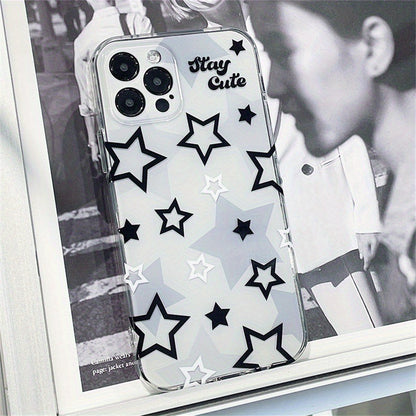 Cross-border star pattern soft case for iPhone 11/XS/12/13/14/15/16.