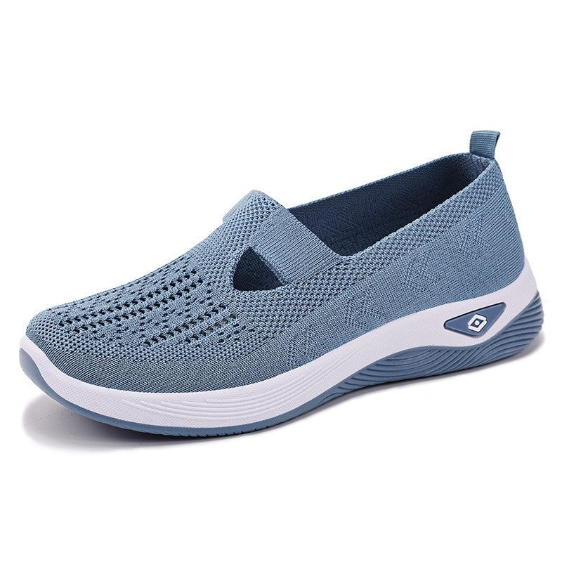 Women's Breathable Woven Slip-On Casual Shoes