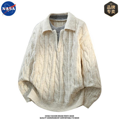 NASA Voyager Elite Polo Knit Sweater