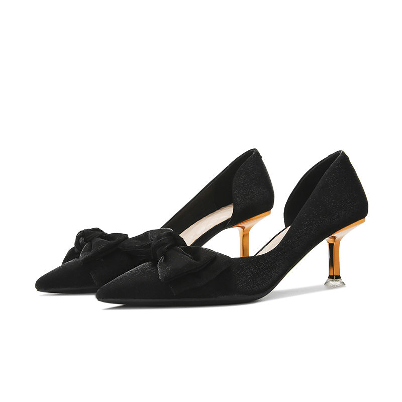 Deluna Red Satin Wedding Heels