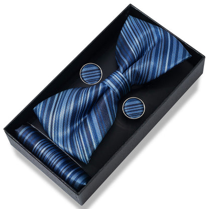 Striped Bow Tie Gift Set