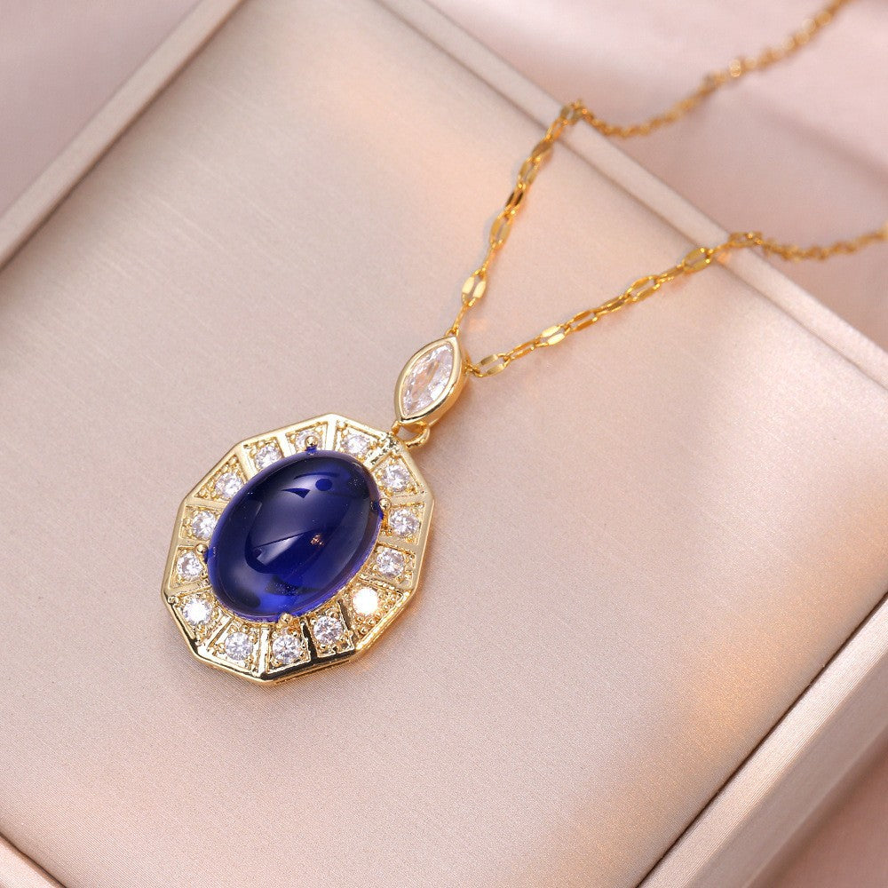 Amoré Zircon Flower Women's Necklace