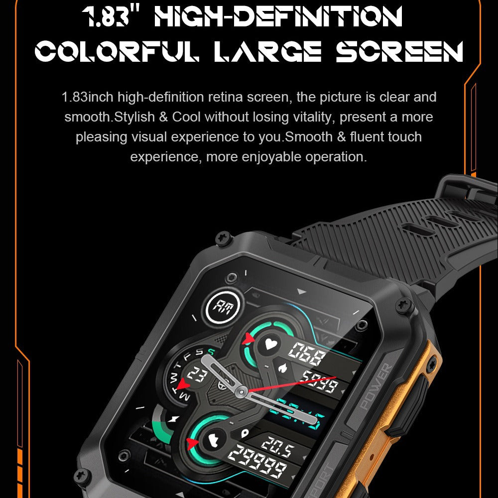 C20 Pro Smart Outdoor Watch  Bluetooth Calling Waterproof