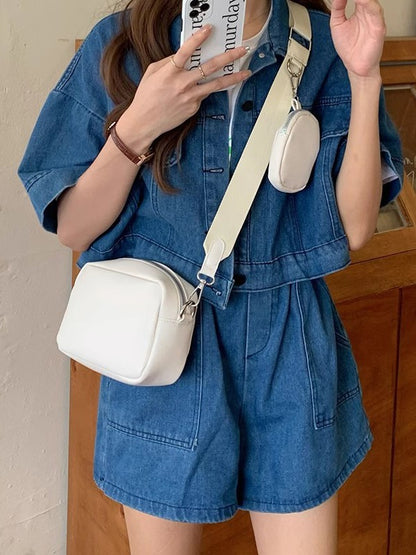 Korean  Retro Small Square Bag