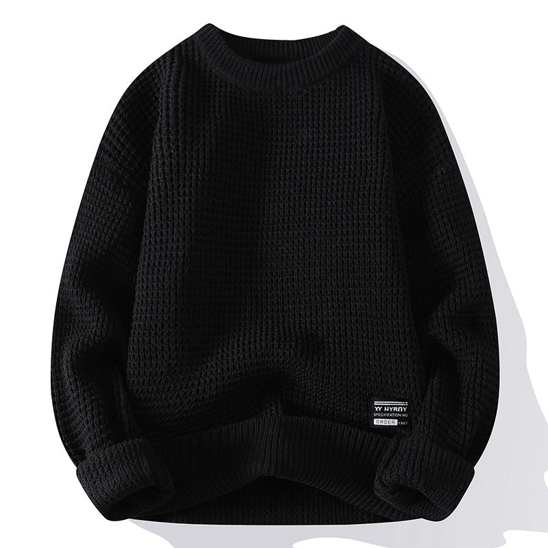 Men's  autumn/winter retro thick-knit pullover