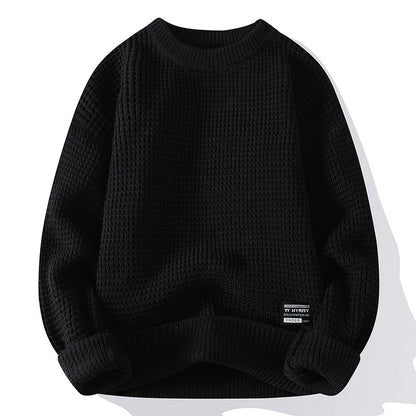 Men's  autumn/winter retro thick-knit pullover