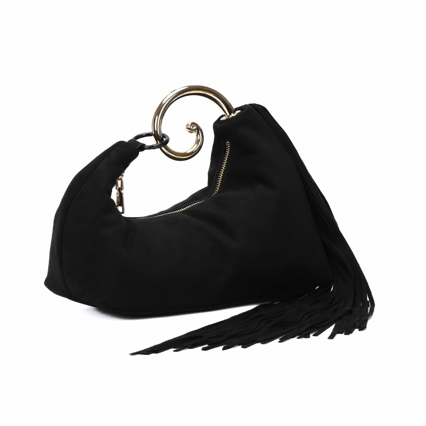 Suede Tassel Handbag  Fashionable Banquet & Commuter Bag