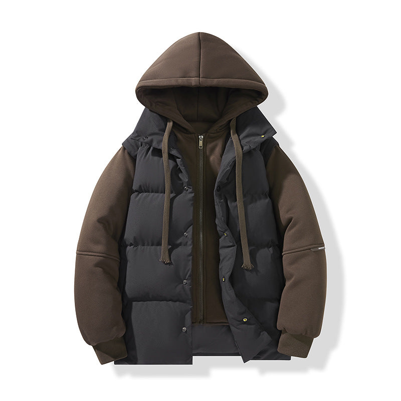 Winter New Couple Hooded Cotton Jacket
