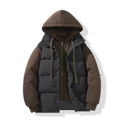 Winter New Couple Hooded Cotton Jacket