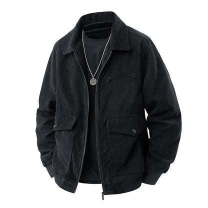 Men's corduroy spring jacket.