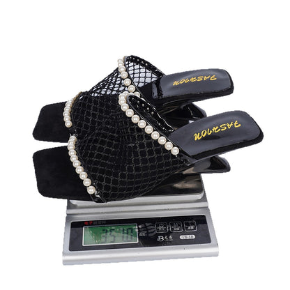 2026 Summer Sculptural Square-Toe High Heels