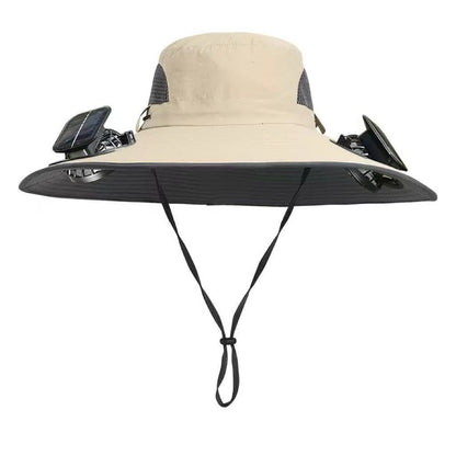 Solar Breeze Pro Solar USB Double Fan Cooling Hat