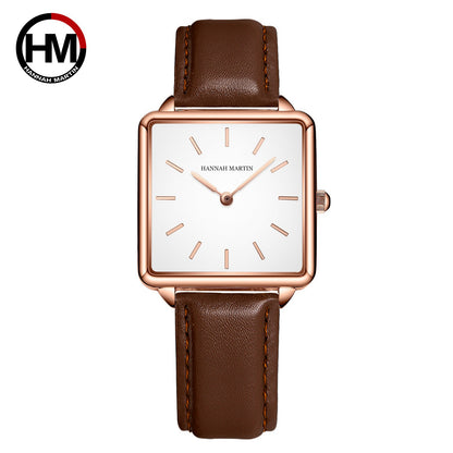 Korean Minimalist Women’s Square Watch