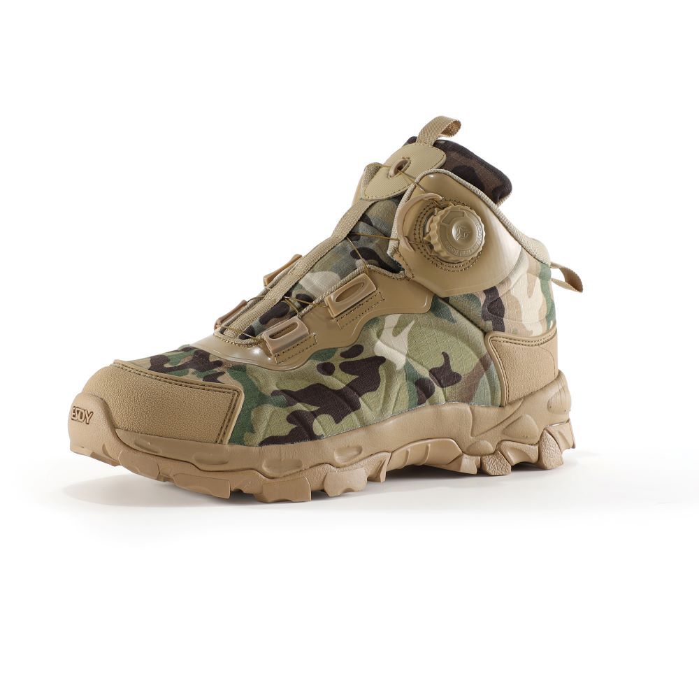 Men's Quick-Lock Mid-Top Outdoor Hiking Shoes