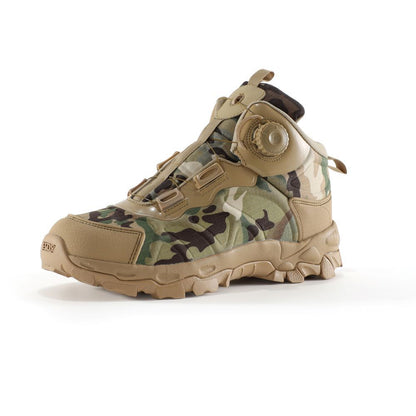 Men's Quick-Lock Mid-Top Outdoor Hiking Shoes