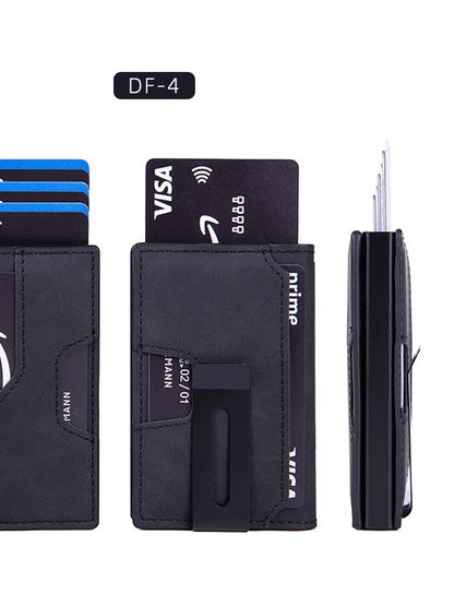 Slim Mens Metal Card Holder Wallet