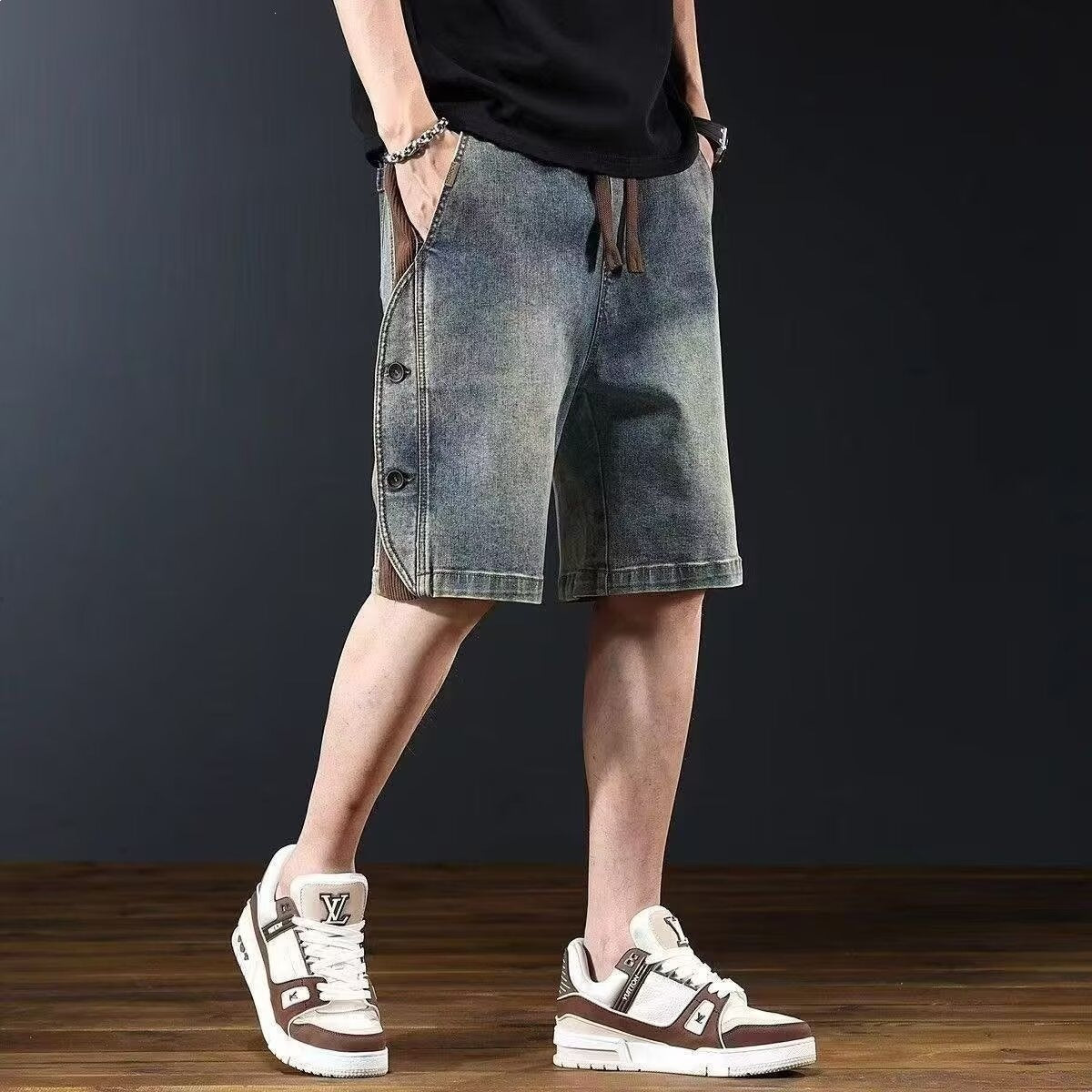 Relaxed Fit Denim Shorts