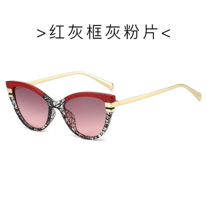 Trendy retro cat eye sunglasses