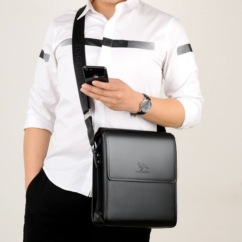 Genuine Leather Texture Shoulder Bag