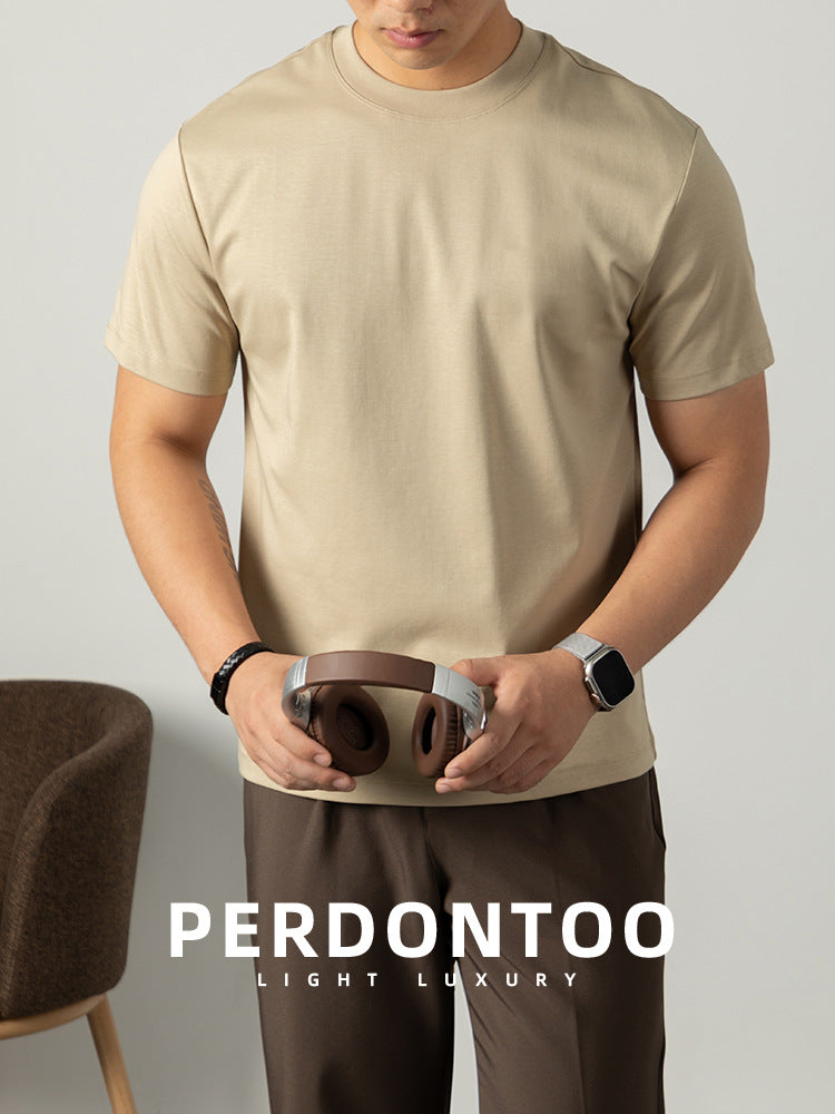 Premium 80S Mercerized Cotton Short-Sleeve T-Shirt