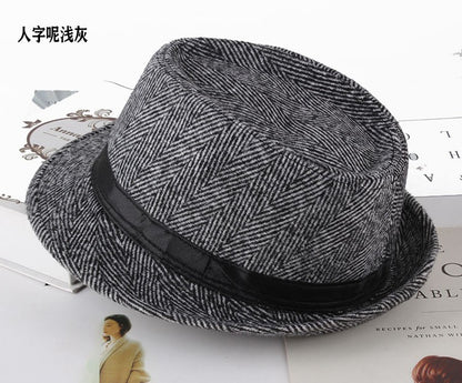 Autumn Plaid Flannel Jazz Hat