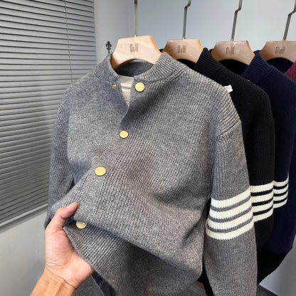 Korean Flex Varsity Knit Jacket