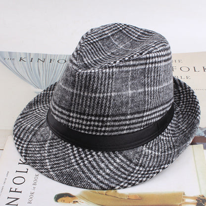Autumn Plaid Flannel Jazz Hat