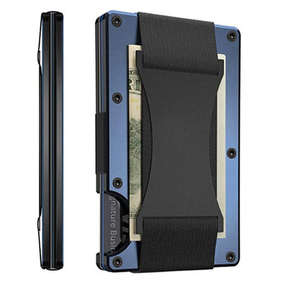 Carbon Fiber Metal Card Holder Wallet  RFID Anti-Theft