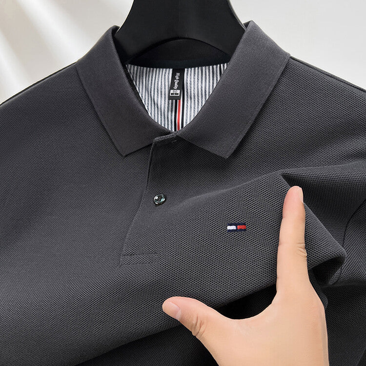 Men’s Business Casual Cotton Long-Sleeve Shirt