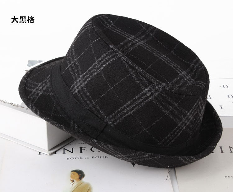Autumn Plaid Flannel Jazz Hat