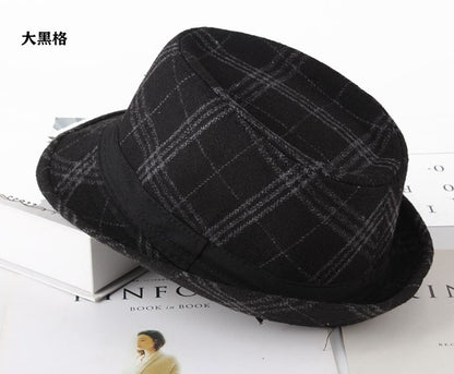 Autumn Plaid Flannel Jazz Hat