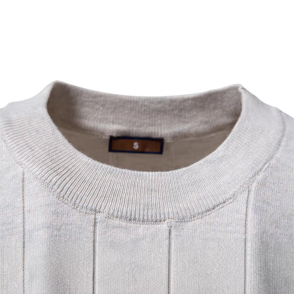 Men's premium Euro cotton/wool crew-neck sweater