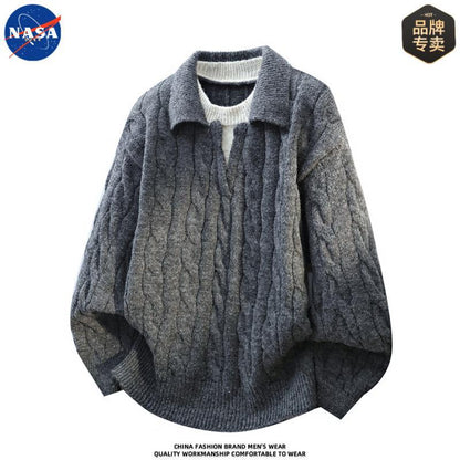 NASA Voyager Elite Polo Knit Sweater