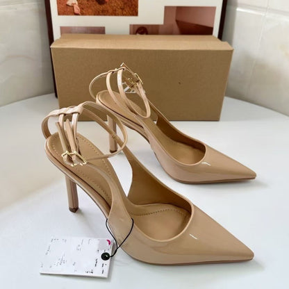Veloura Royale Hollow Stiletto Pointed Heel Sandals