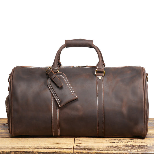 Heritage Craft First-Layer Cowhide Travel Bag