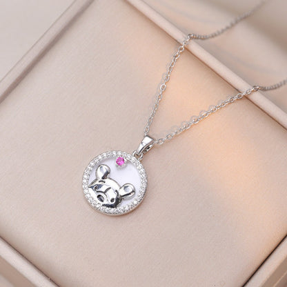 Amoré Zircon Flower Women's Necklace