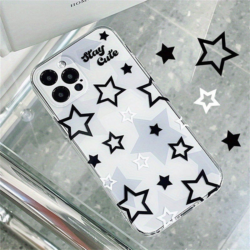 Cross-border star pattern soft case for iPhone 11/XS/12/13/14/15/16.