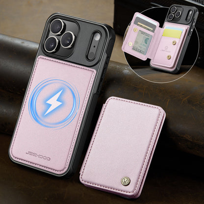 Mag Leather 2-in-1 Series  Magnetic Card & Wireless Charging Case for iPhone