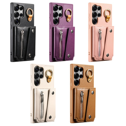 Samsung S25Ultra wallet phone case metal plating