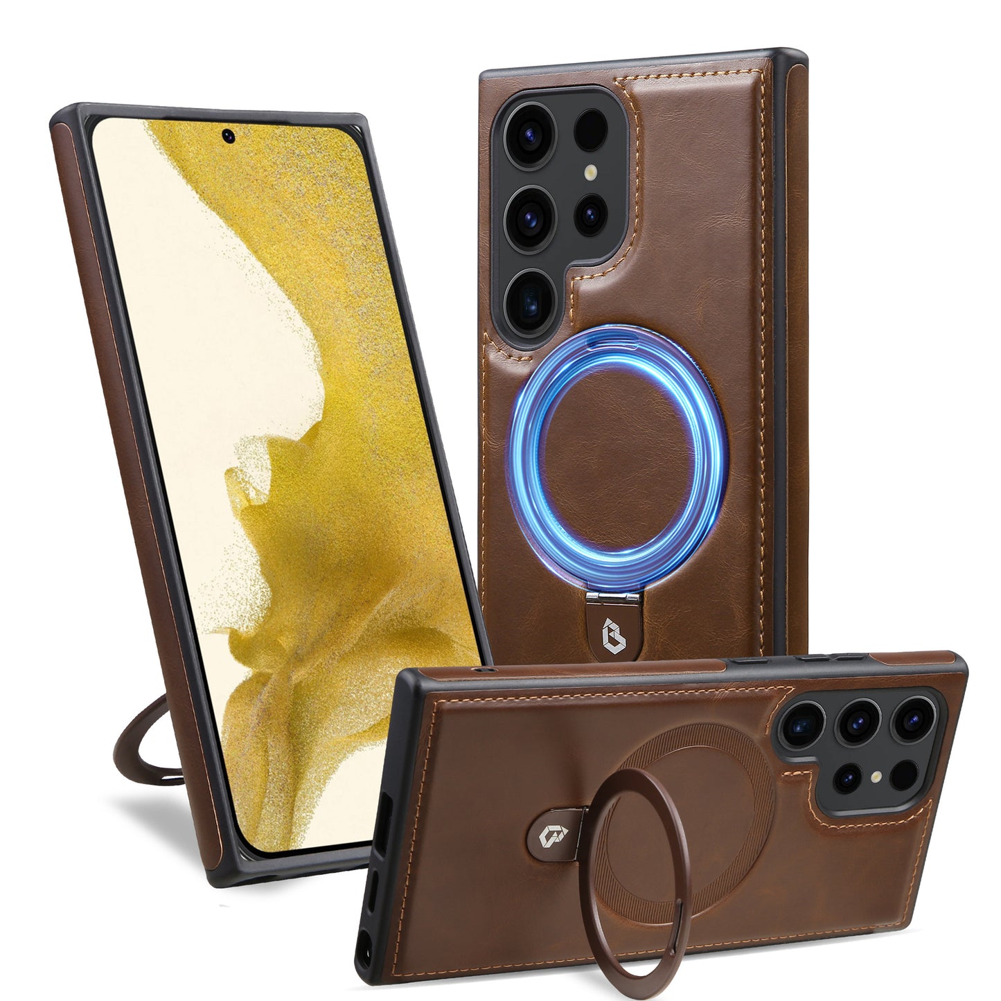 Samsung Magnetic Elite Leather Ring Case