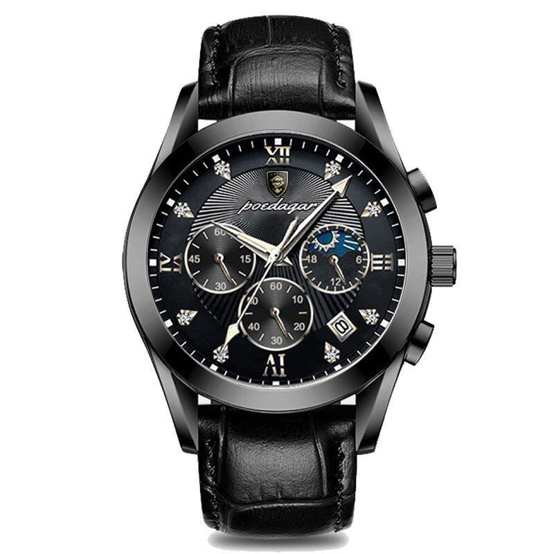 Boda Carrier Men's Waterproof Luminous Calendar Watch