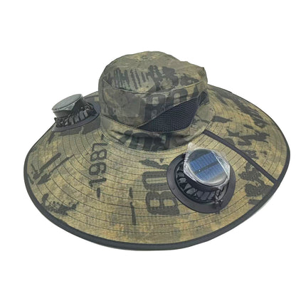 Solar Breeze Pro Solar USB Double Fan Cooling Hat