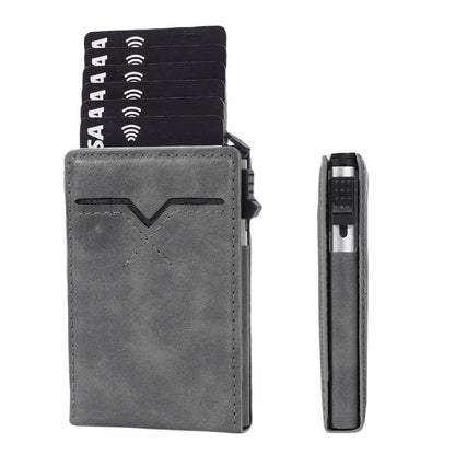 Magnetic Leather Wallet & Card Holder  RFID Secure