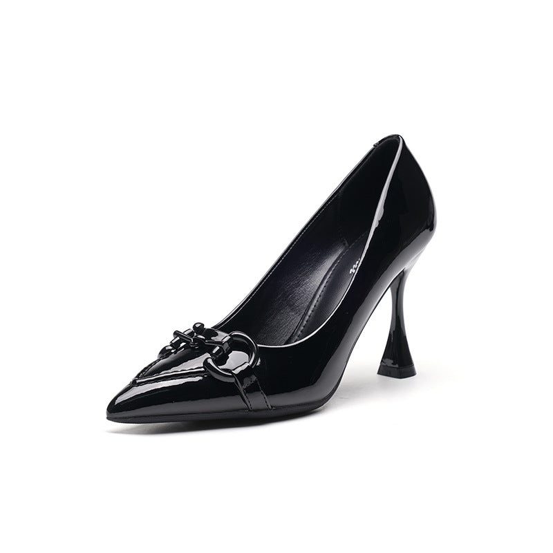 Paris Élite Patent Horse bit Stiletto Pumps